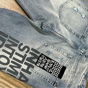 Ksubi Graffiti Light Blue Jeans for Men